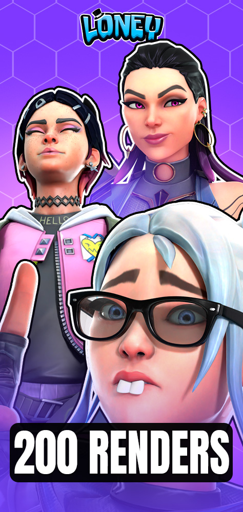 Pack Renders 3D Valorant